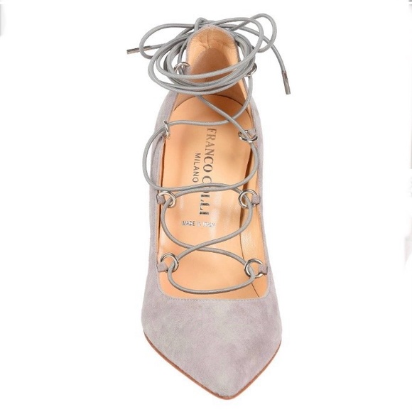 Smooth Snake look ankle strap heels. - Picture 10 of 16